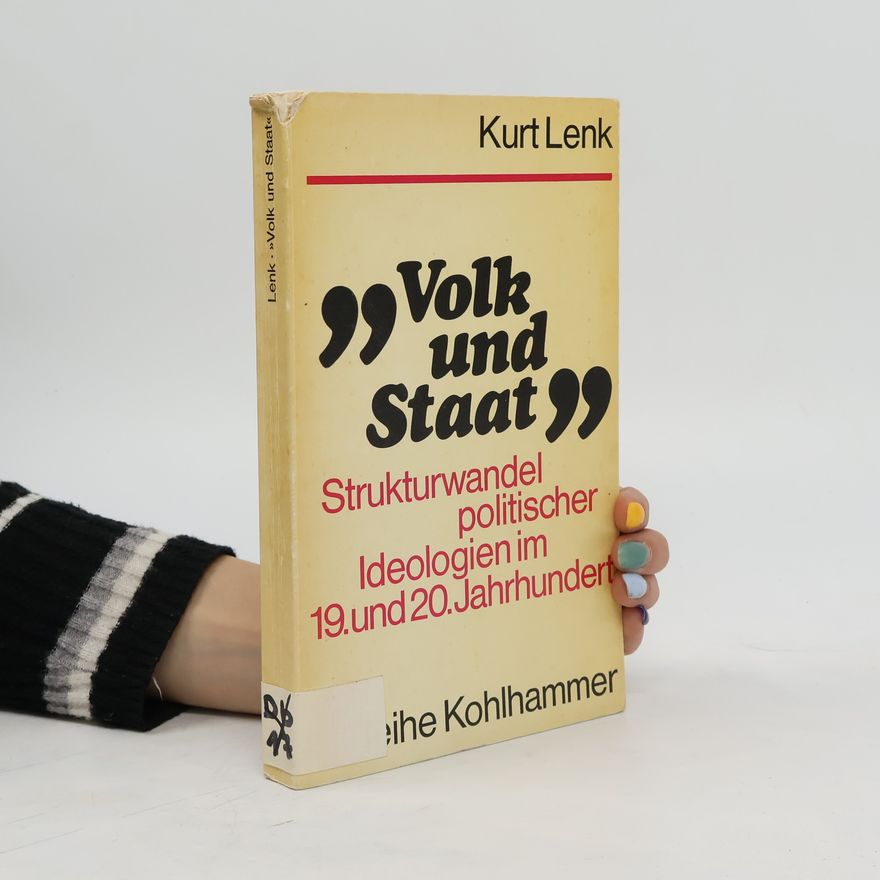 Kurt Lenk Volk und Staat