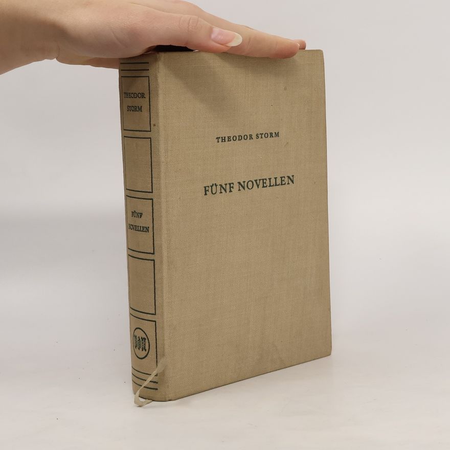 Hans Theodor Woldsen Storm Fünf Novellen