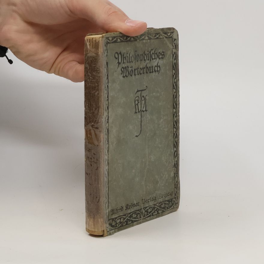 Heinrich Schmidt Philosophisches Wörterbuch