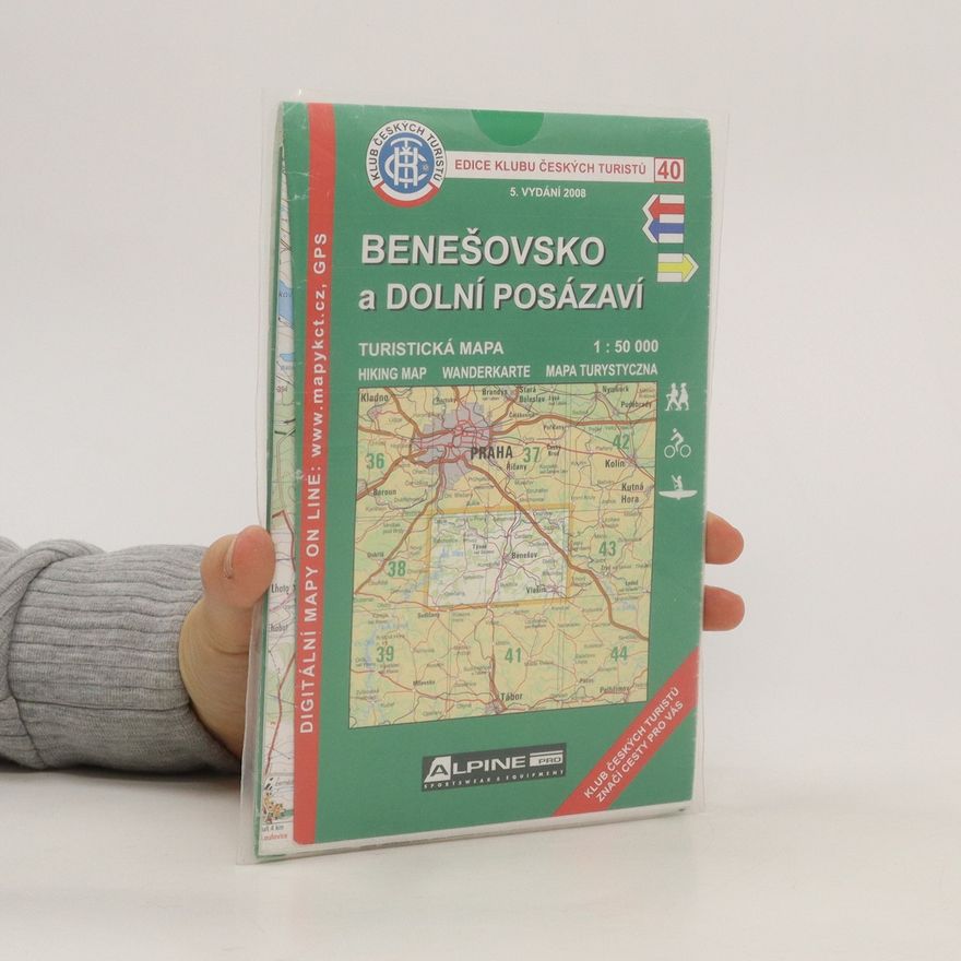Kolektiv autorů Benešovsko a Dolní Posázaví turistická mapa 1:50 000 Dolní Posázaví
