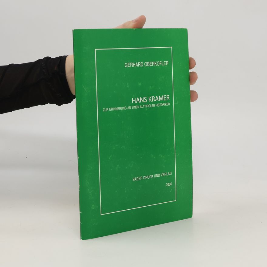 Gerhard Oberkofler Hans Kramer