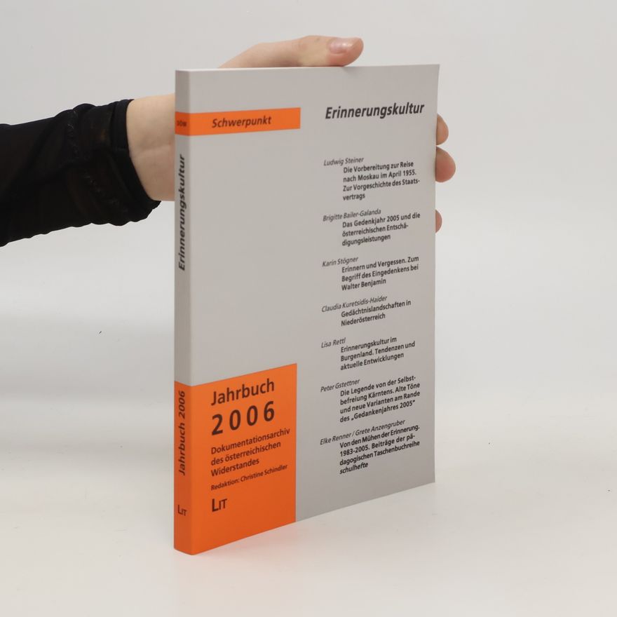 Christine Schindler Schwerpunkt Erinnerungskultur