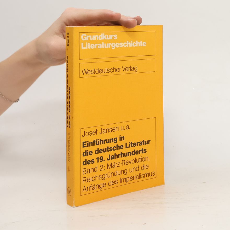 Josef Jansen Einführung in die deutsche Literatur des 19. Jahrhunderts 2