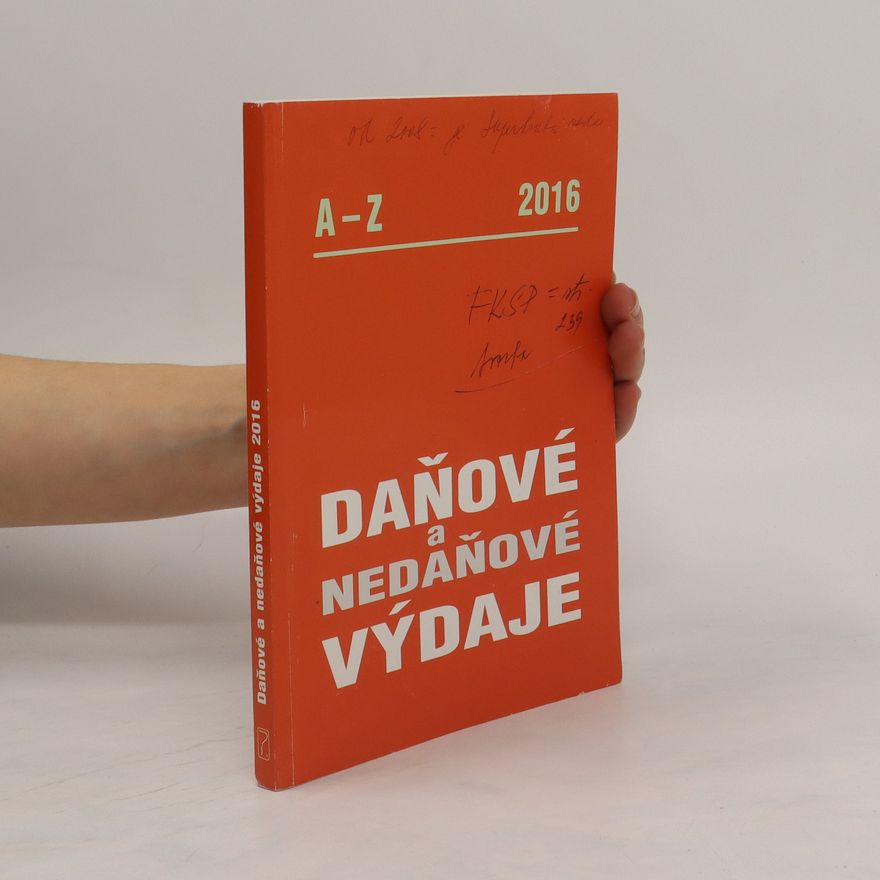 Various authors Daňové a nedaňové výdaje 2016 A-Z