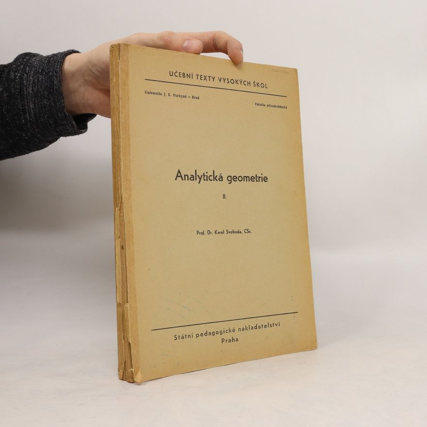 Karel Svoboda Analytická geometrie II