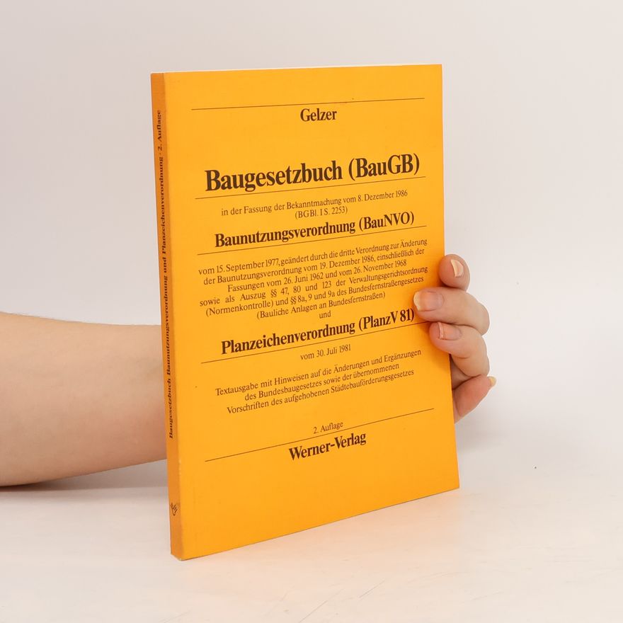 Konrad Gelzer Baugesetzbuch