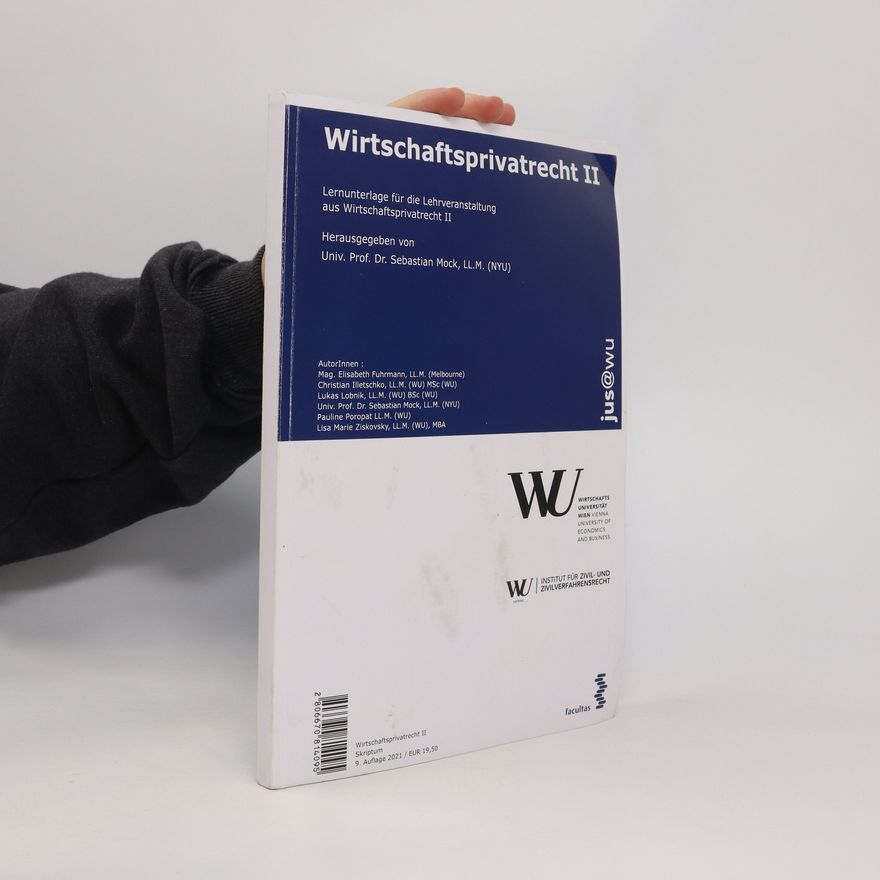 Sebastian Mock Wirtschaftsprivatrecht II
