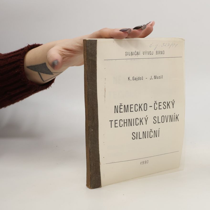 J. Musil Německo-český technický slovník silniční