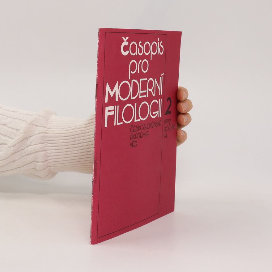 Various authors Časopis pro moderní filologii 2 74/1992