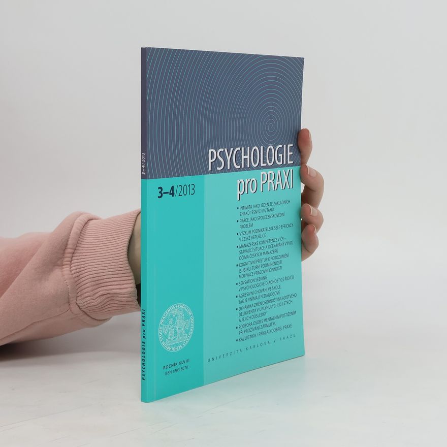 Various authors Psychologie pro praxi 3-4/2013