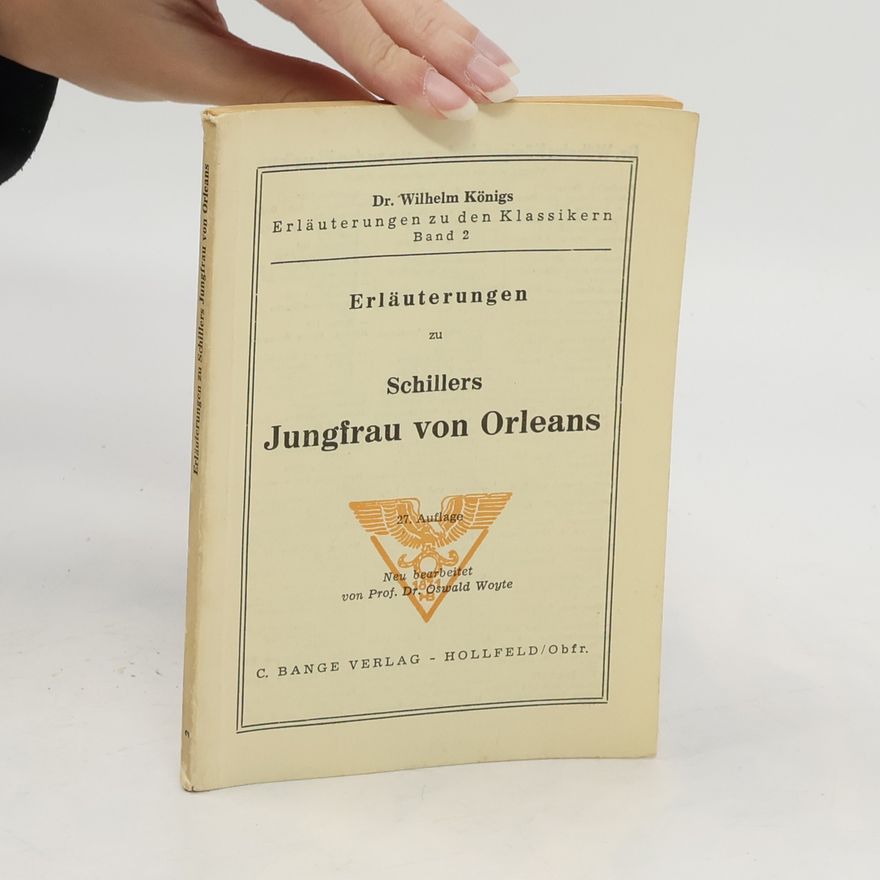 Friedrich Schiller Jungfrau von Orleans