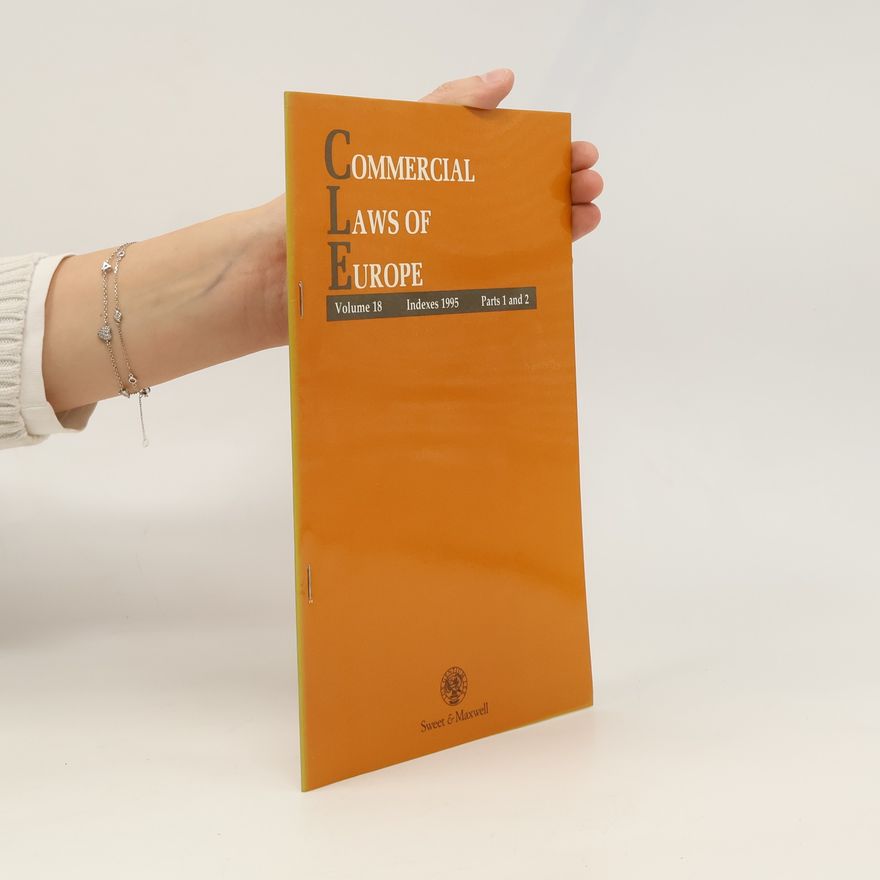 Kolektiv autorů Commercial Laws of Europe 18 1995 1-2