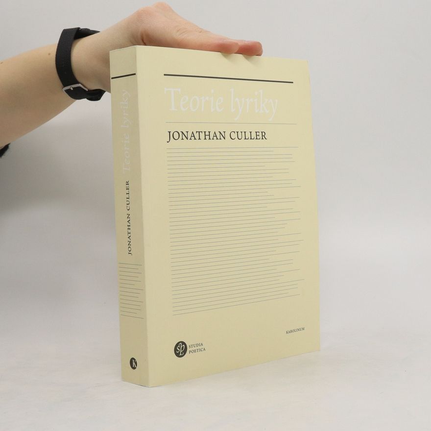 Jonathan Culler Teorie lyriky