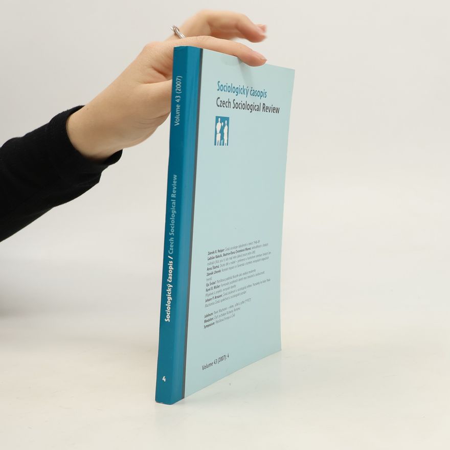 Various authors Sociologický časopis 43 ( 2007):4