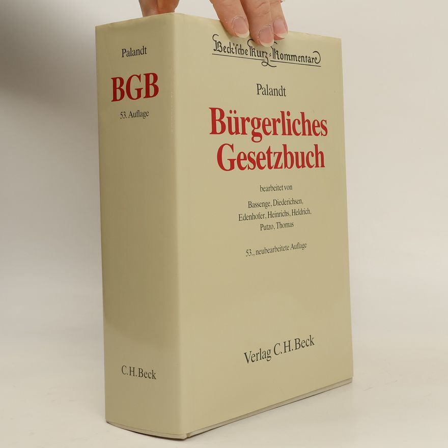 Kolektiv autorů Bürgerliches Gesetzbuch 53. Auflage