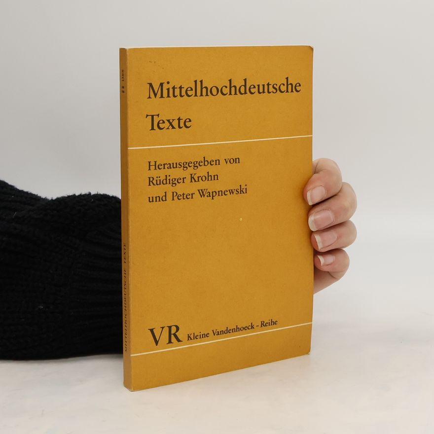 Rüdiger Krohn Mittelhochdeutsche Texte