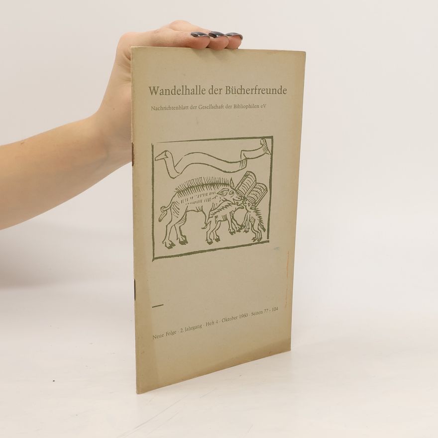Autorenkollektiv Wandelhalle der Bücherfreunde. 10/1960