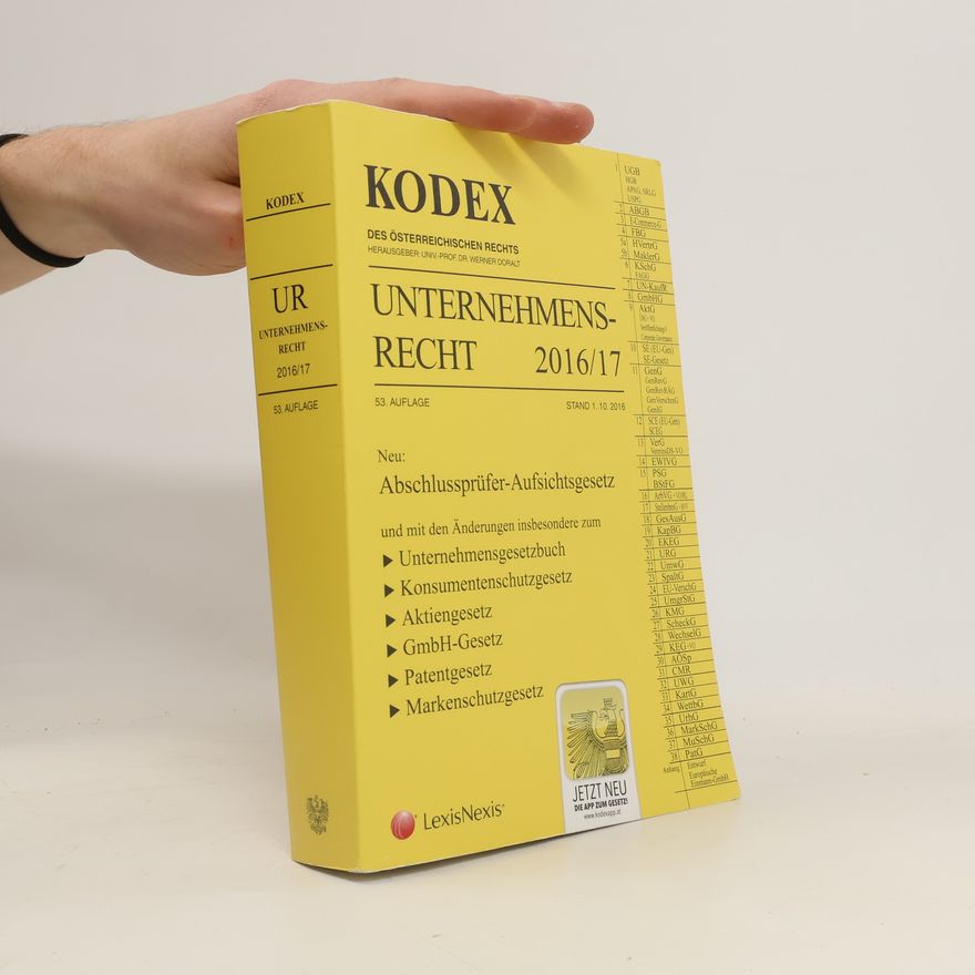 Kolektiv autorů KODEX Unternehmensrecht 2016/17