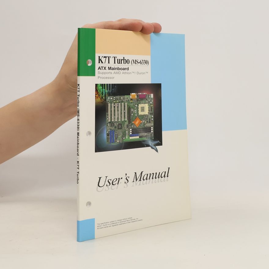 Various authors K7T Pro2-A (MS-6630) ATX VIA. User’s Manual