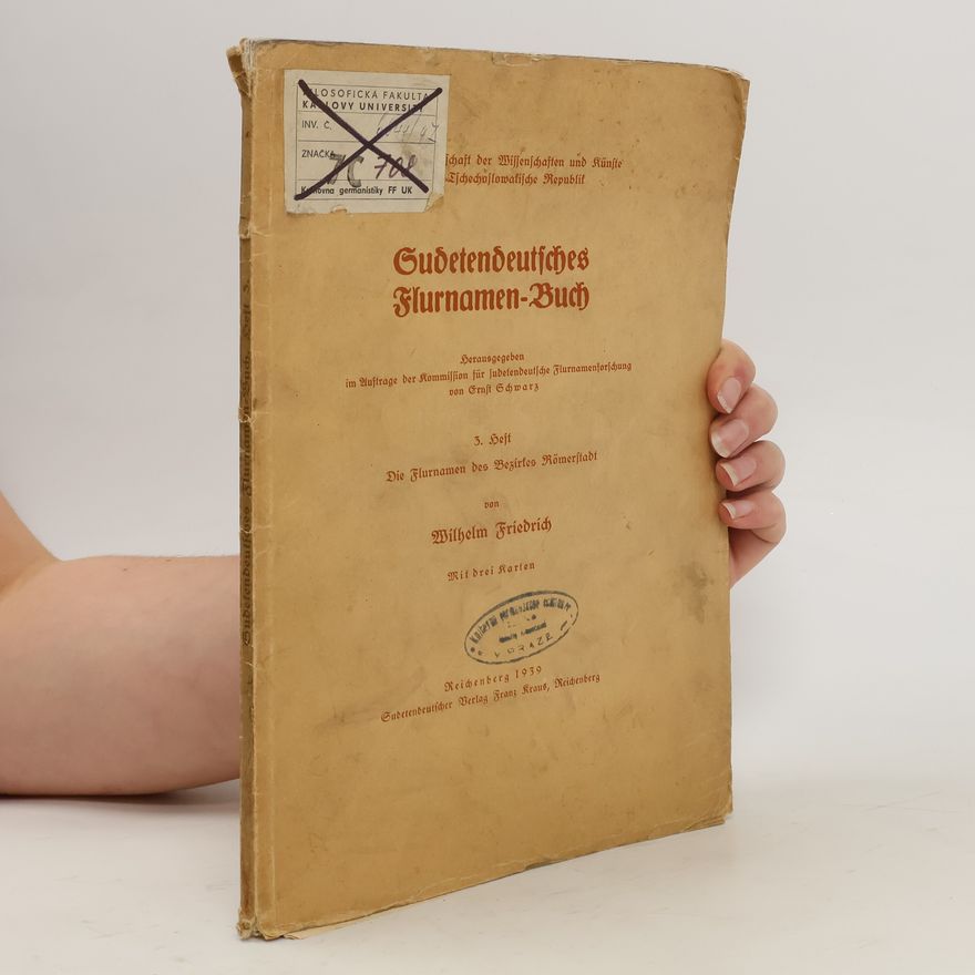 Friedrich-Wilhelm Oeken Sudetendeutsches Flurnamen-Buch