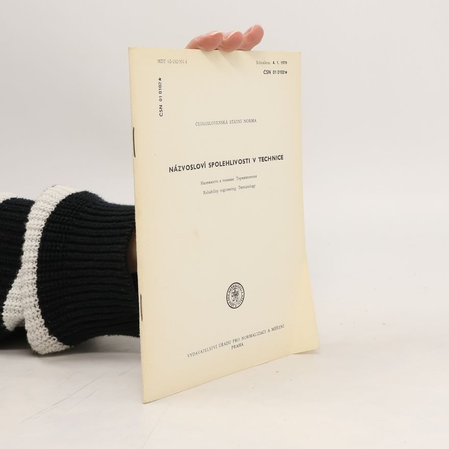Various authors Názvosloví spolehlivosti v technice