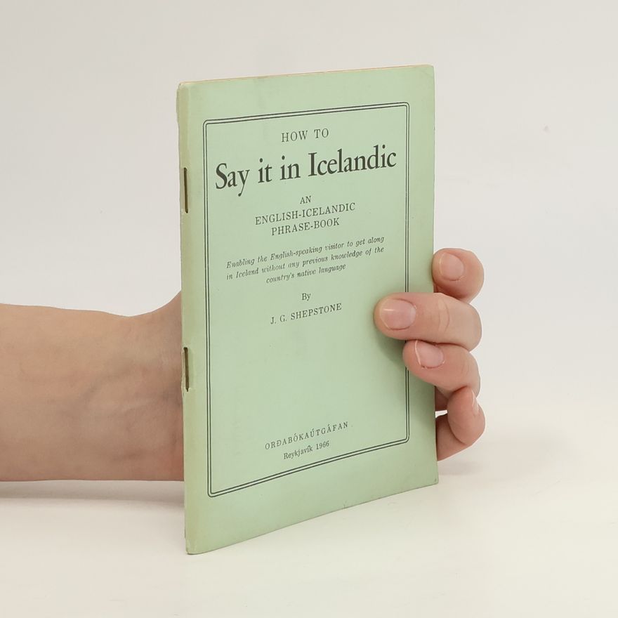 J. G. Shepstone How to Say it in Icelandic