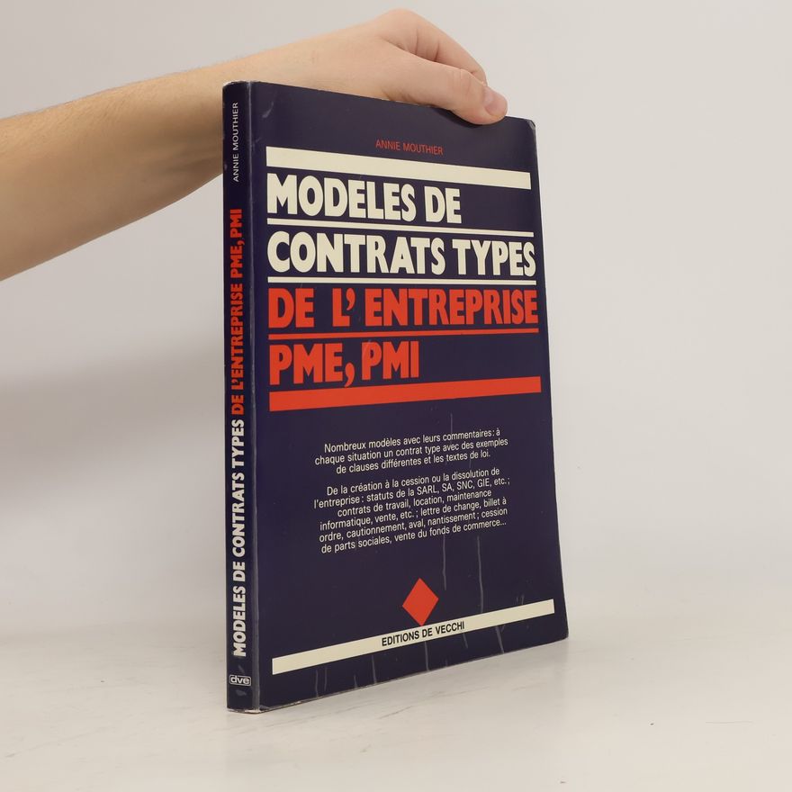 Annie Mouthier Modeles de contrats types de l’enterprise PME, PMI