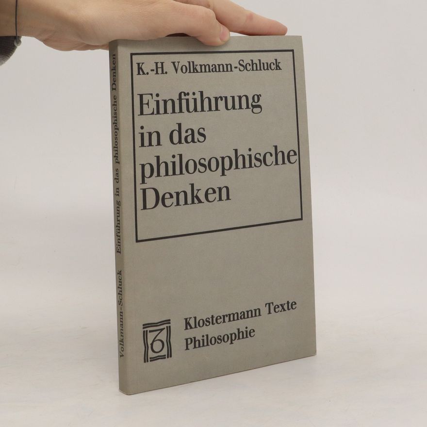 Karl Heinz Volkmann Schluck Einführung in das philosophische Denken