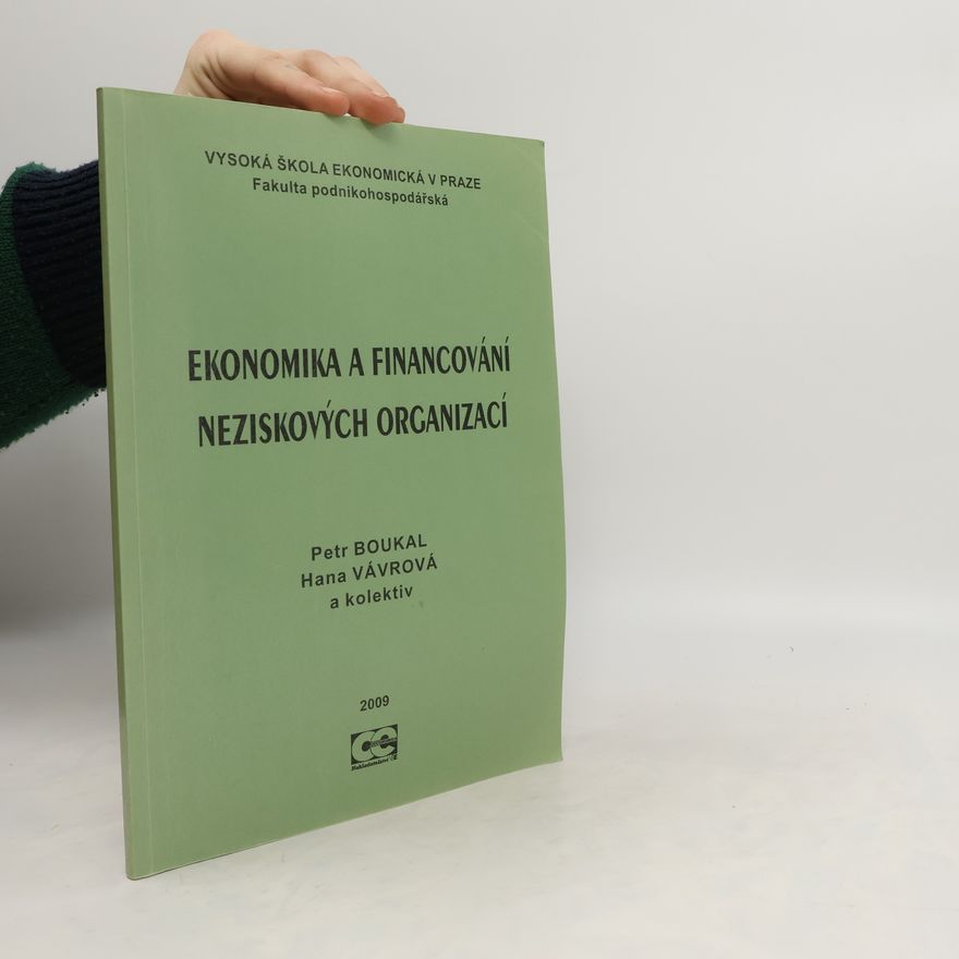 Petr Boukal Ekonomika a financování neziskových organizací