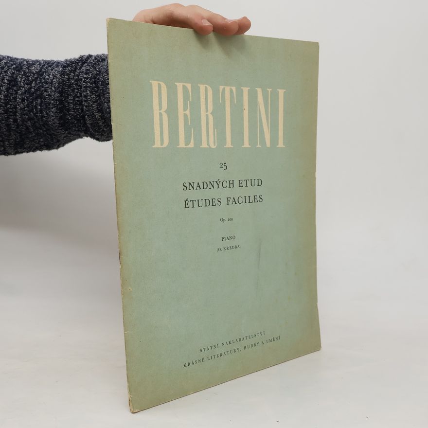 Kolektiv autorů Bertini 25 Snadných etud Études Faciles