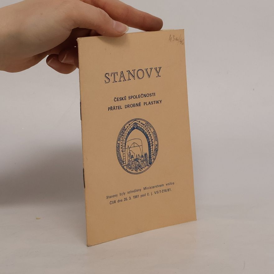 AA.VV. Stanovy české společnosti přátel drobné plastiky