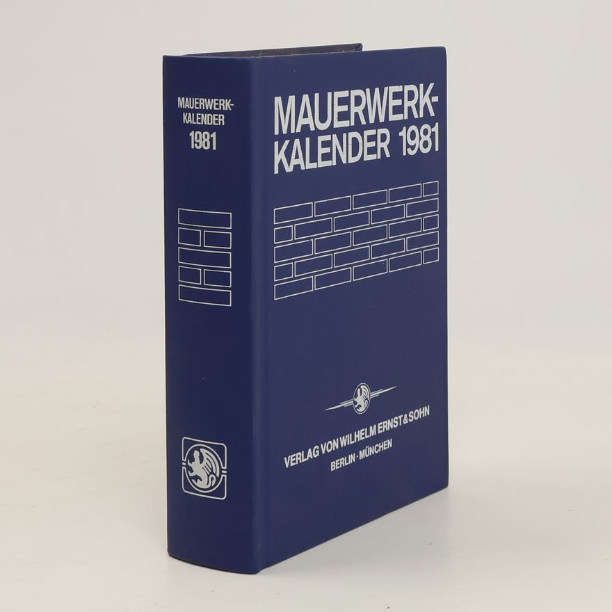 Peter Funke Mauerwerk-Kalender 1981