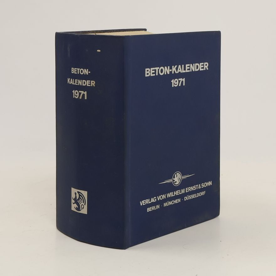 Autorenkollektiv Beton-Kalender 1971