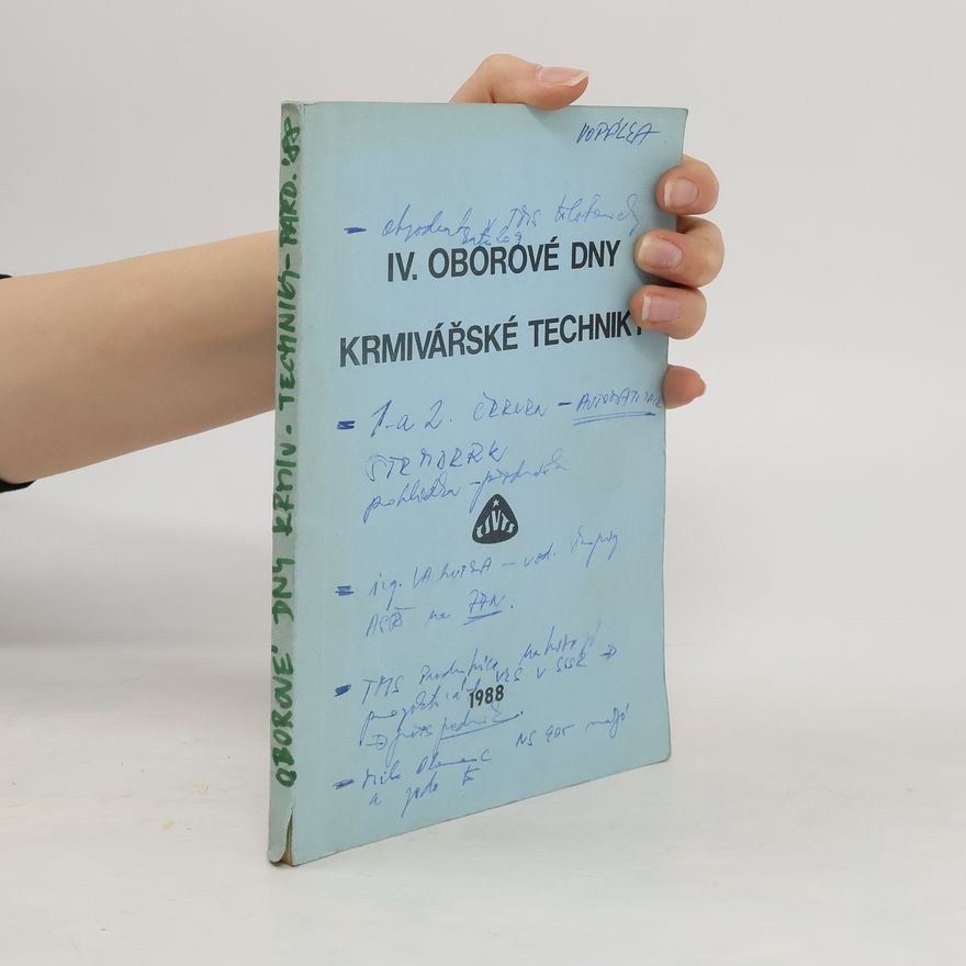 Autorenkollektiv IV. Oborové dny krmivářské techniky