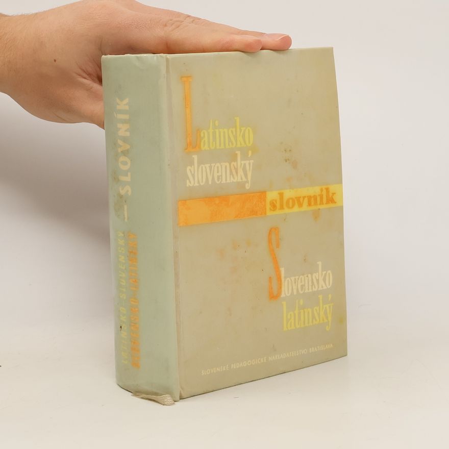 Jozef Hrabovský Latinsko-slovenský a Slovensko-latinský slovník