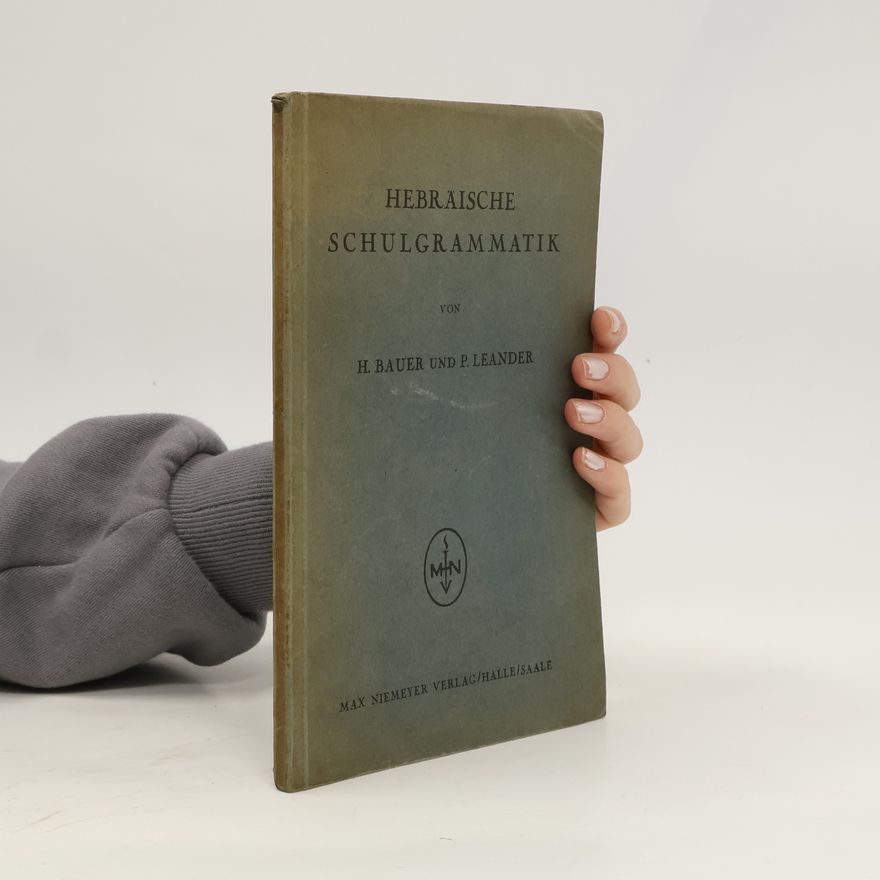 Pontus Leander Hebräische Schulgrammatik