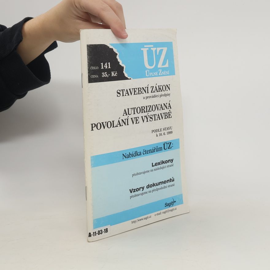 Kolektiv autorů ÚZ 141. Stavební zákon. Autorizovaná povolání ve výstavbě