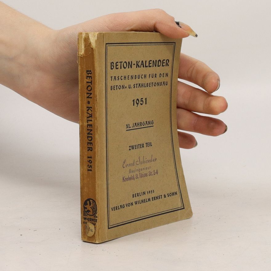 Autorenkollektiv Beton Kalender 1951