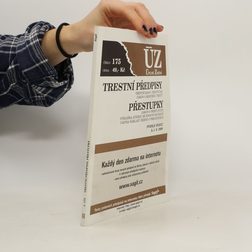 Kolektiv autorů ÚZ. Trestní předpisy. Přestupky 175
