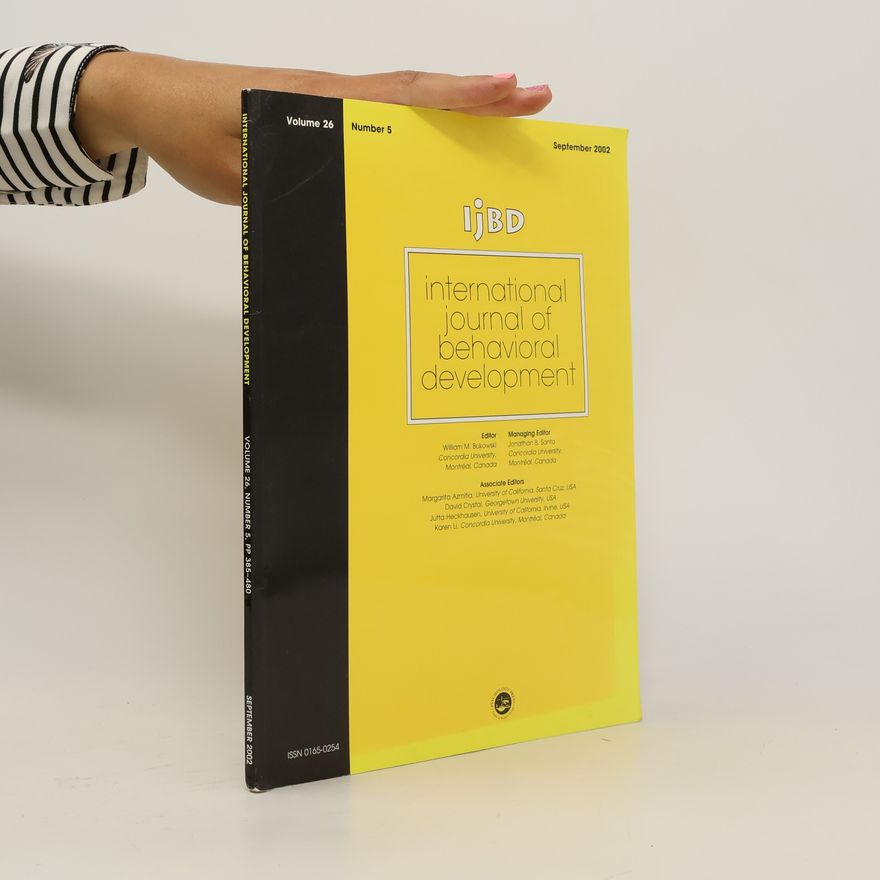 Various authors International journal of behavioral development 5/2002