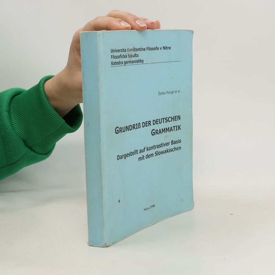 Štefan Pongó Grundriss der Deutschen Grammatik