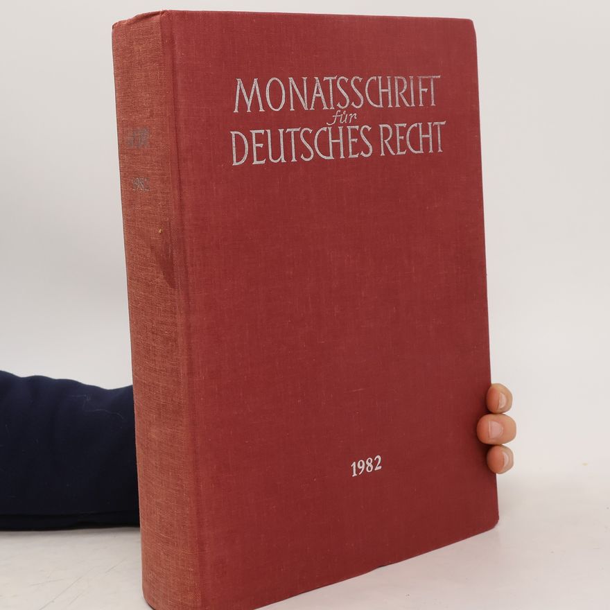 Kolektív autorov MDR - Monatsschrift für Deutsches Recht 1982