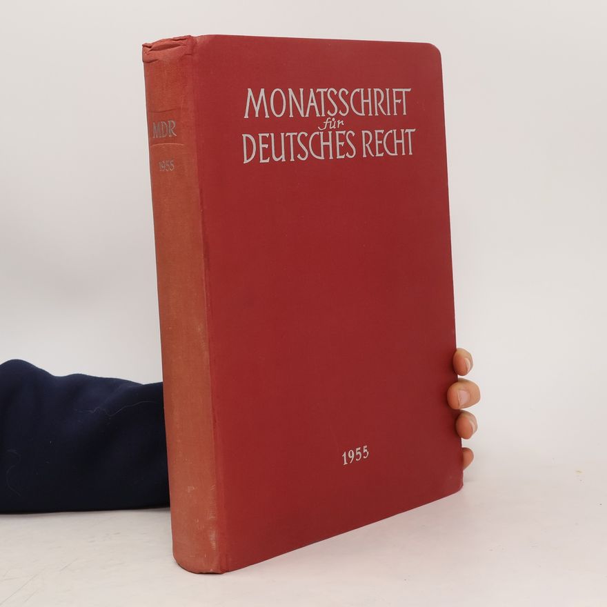 Autorenkollektiv Monatsschrift für deutsches Recht