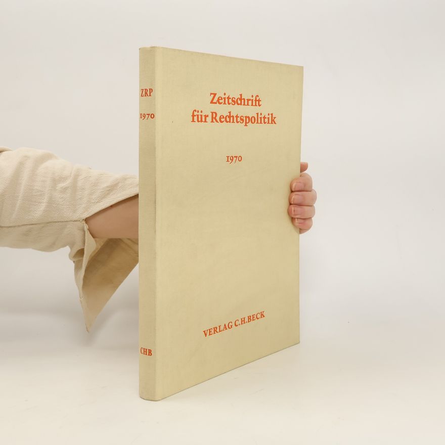 Kolektiv autorů Zeitschrift fűr Rechtspolitik 1970