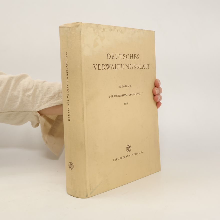Autorenkollektiv Deutsches Verwaltungsblatt 1975