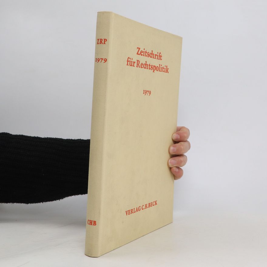 Kolektiv autorů Zeitschrift fur rechtspolitik 1979