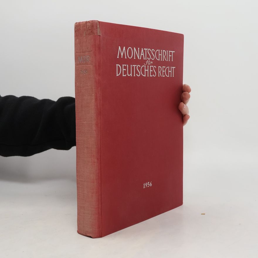 Kolektív autorov Monatsschrift für Deutsches Recht