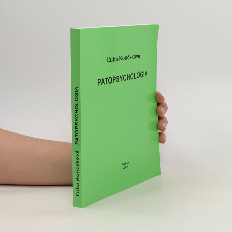 Ľuba Končeková Patopsychológia