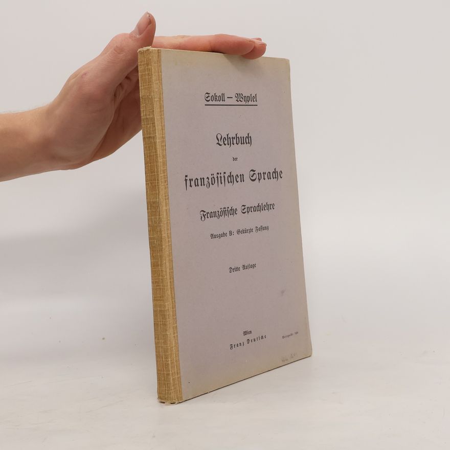 Eduard Sokoll Lehrbuch Der Französischen Sprache