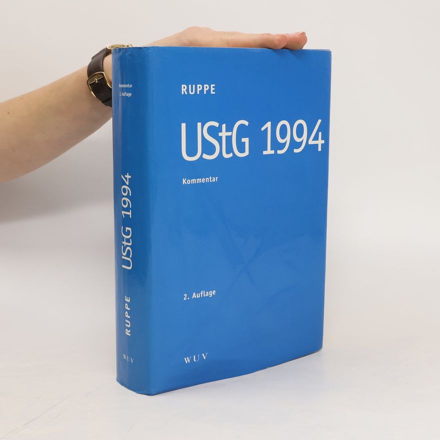 Hans Georg Ruppe Umsatzsteuergesetz 1994